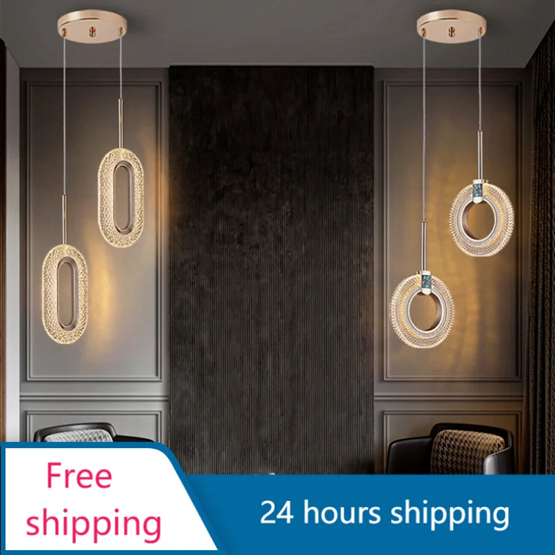 Afralia™ Bedside Pendant Lights | Modern Indoor Chandelier for Bedroom Ceiling Decor