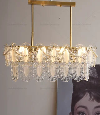 Afralia™ Cream Wind Crystal Chandelier - Elegant French Design for Luxury Living Spaces