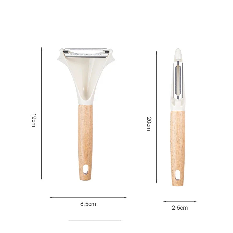 Afralia™ Wooden Peeler for Fruits Vegetables Kitchen Gadgets and Accessories