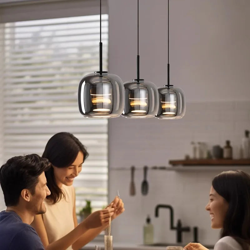 Afralia™ Modern LED Pendant Light Chandeliers for Living & Dining Room Lighting