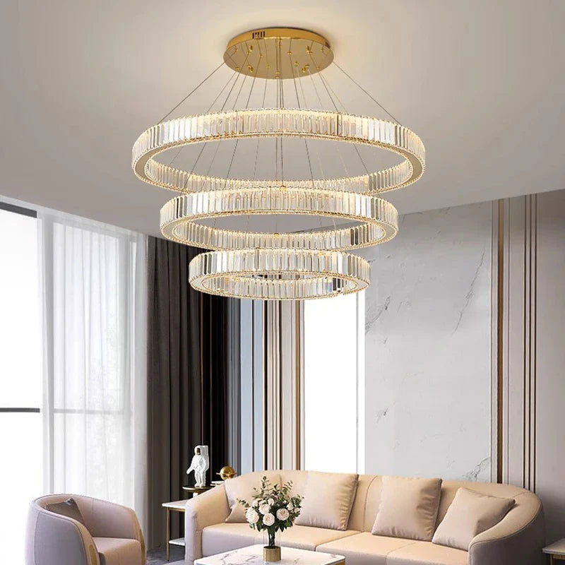 Afralia™ Crystal Chandelier: Modern Home & Dining Room Pendant Lighting