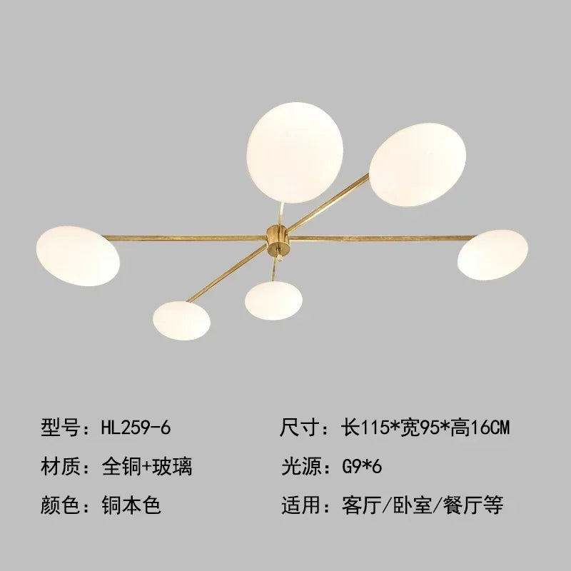 Afralia™ Medieval Black/Gold Lustre Copper Ceiling Light LED G9 Modern Fixture