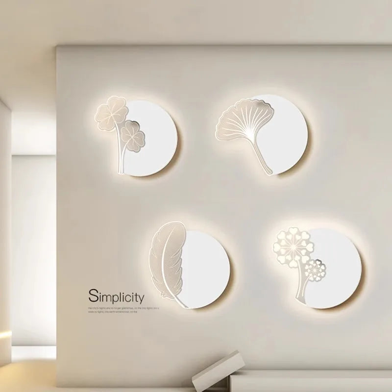 Afralia™ Luxury LED Wall Lamp for Bedroom and Living Room - Creative Acrylic Design