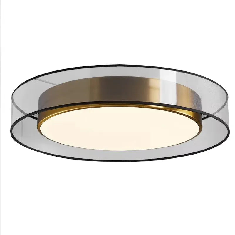Afralia™ Nordic Minimalist Ceiling Lamp Black Gold LED Study Creative Room Decor