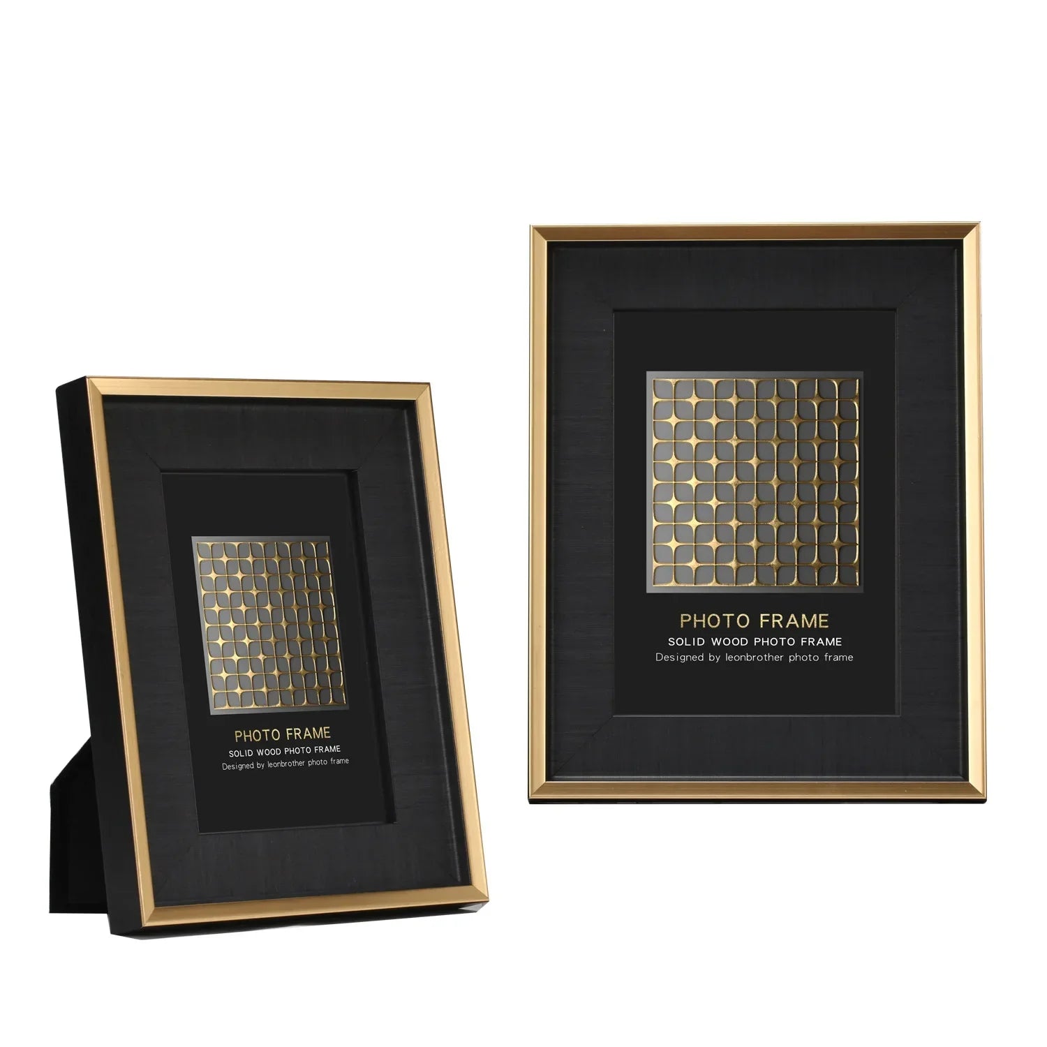 Afralia™ Minimalist Wood Desk Photo Frames for Modern Decor