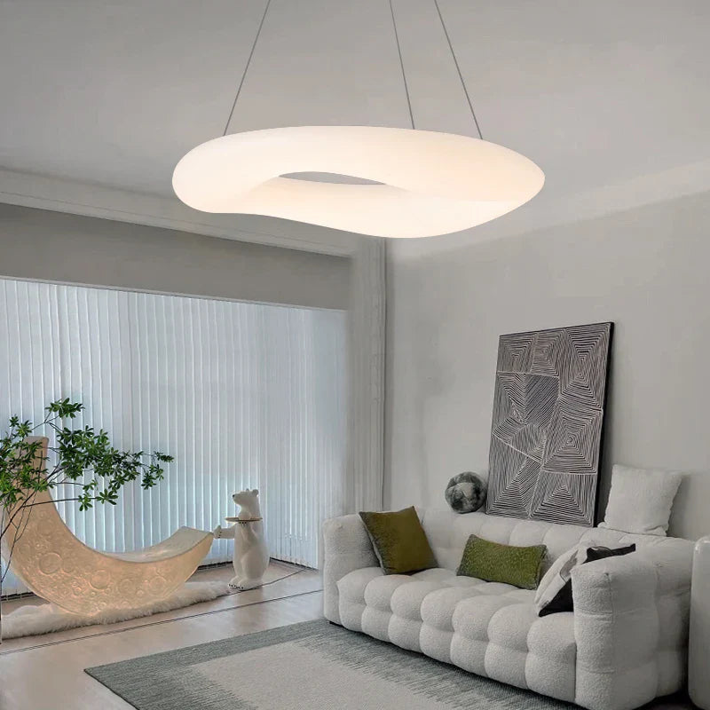 Afralia™ Cozy Cotton Ceiling Chandelier for Bedroom, Kitchen, and Living Room