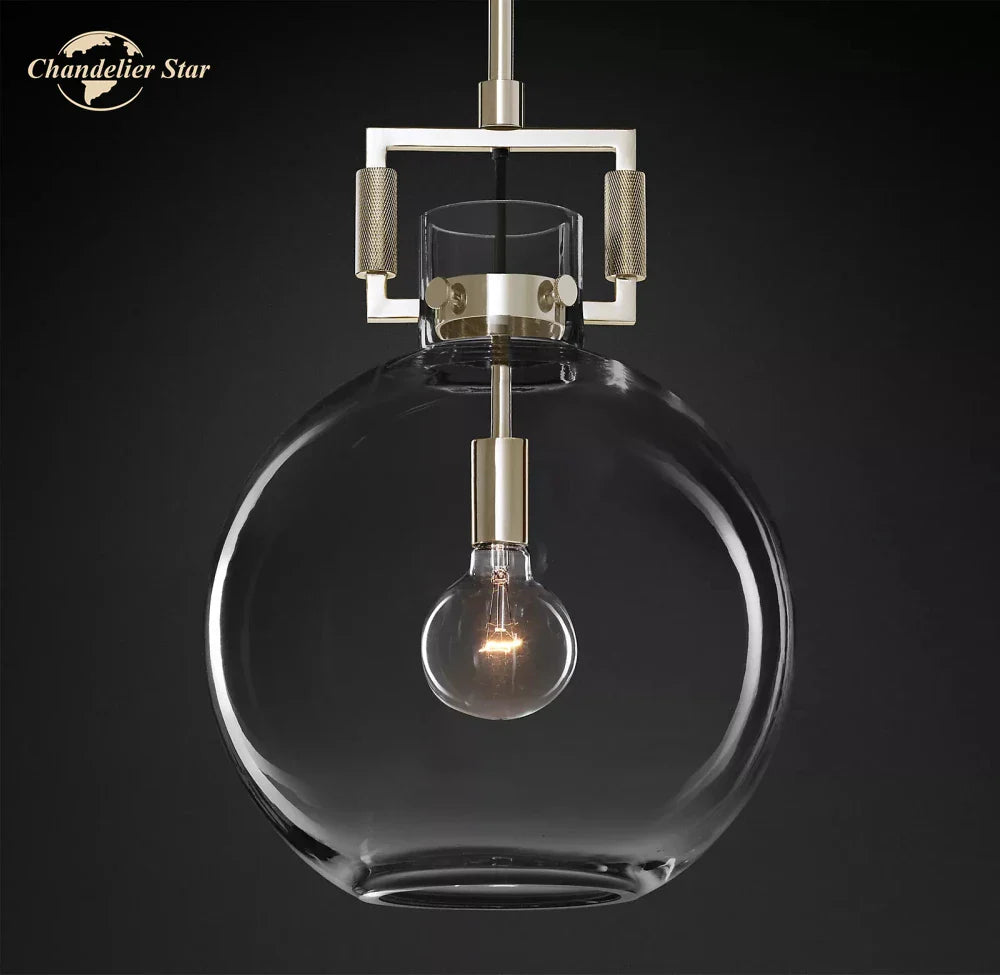 Afralia™ Glass Pendant Chandeliers Modern LED Hanging Lights for Living Room & Dining Room