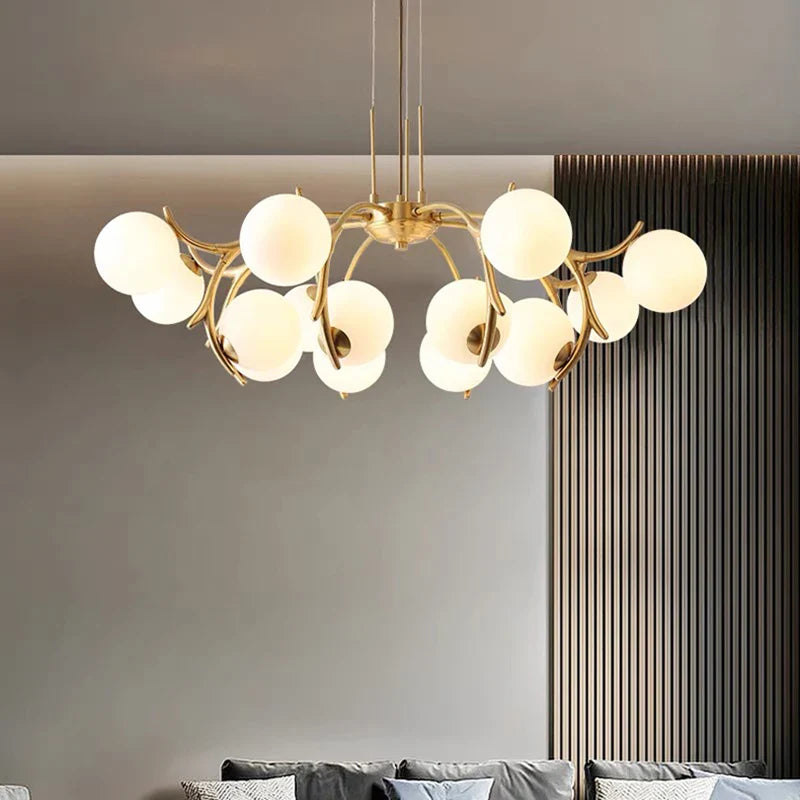 Afralia™ LED Chandelier Pendant Lamp for Living Room Bedroom Dining Room Lighting