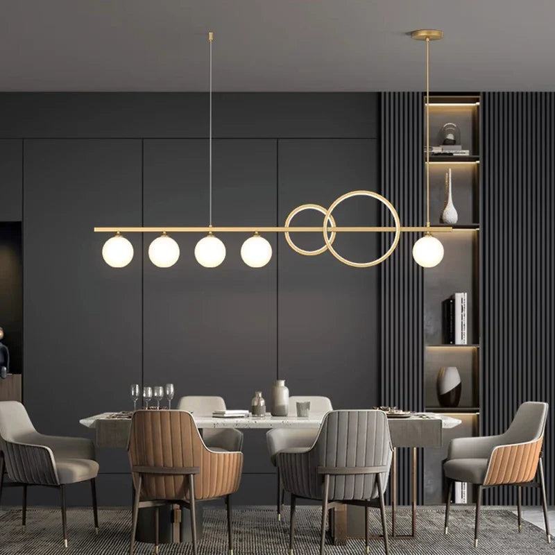 Afralia™ Modern Chandeliers: Dining Room Pendant Light Hanging Ceiling Lamps
