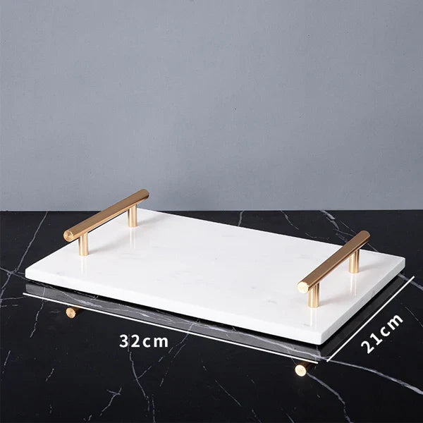 Afralia™ Volakas White Marble Bathroom Set: Soap Dispenser, Toothbrush Holder, Tray