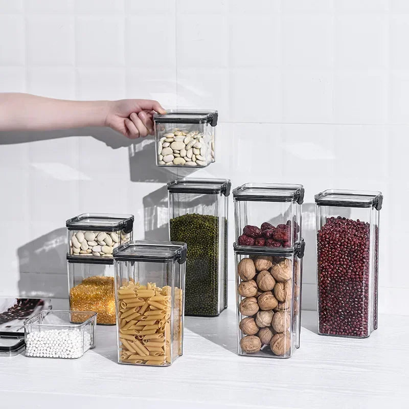 Afralia™ Plastic Kitchen Organizer Set for Food Storage and Pantry Organization