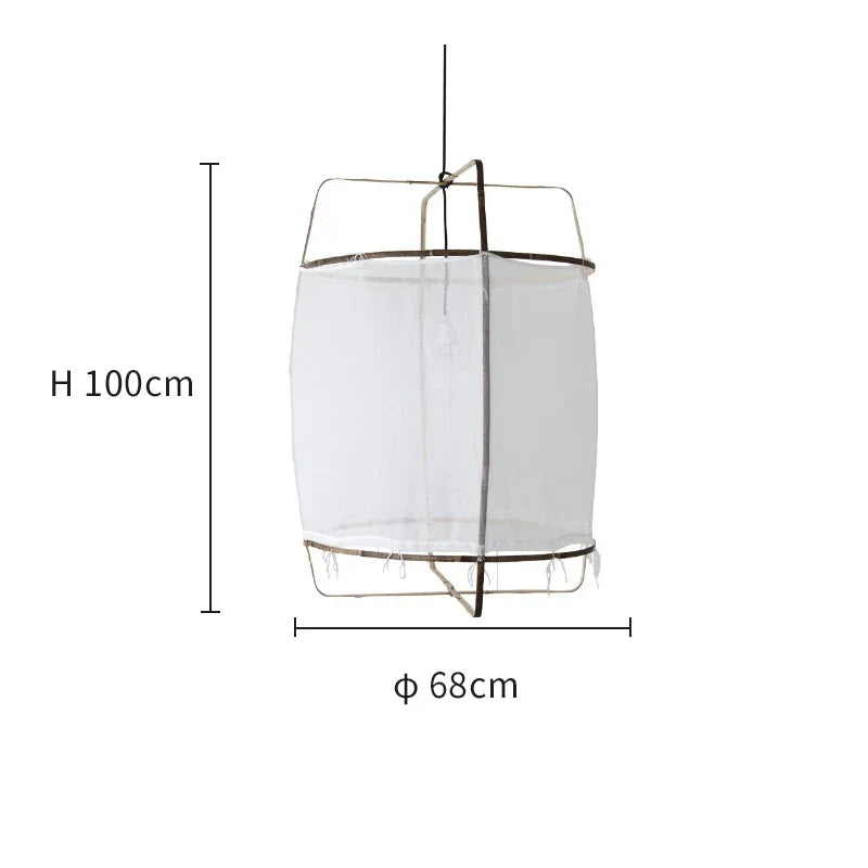 Afralia™ Linen Cloth Pendant Light: Elegant Bohemian Fabric Chandelier for Home, Restaurant, Hotel