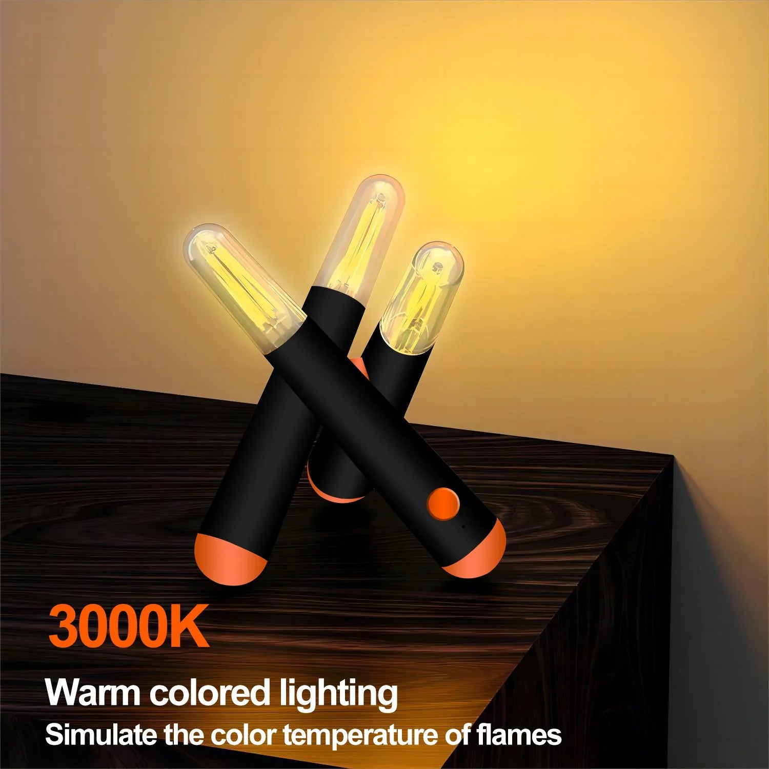 Afralia™ Rechargeable LED Lantern: 4 Light Modes, Simulated Bonfire Night Light