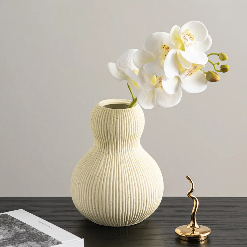 Afralia™ Ceramic Gourd Vase: Elegant Home Decor Accessory