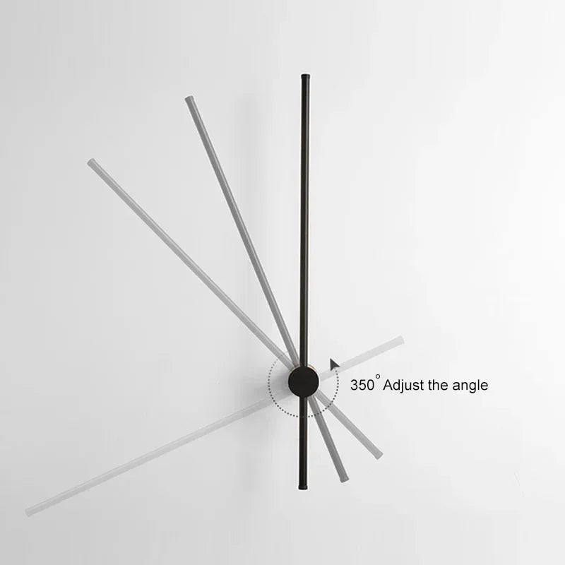 Afralia™ Modern Nordic LED Wall Lamp for Bedroom Aisle Decor Black Bathroom Sconce