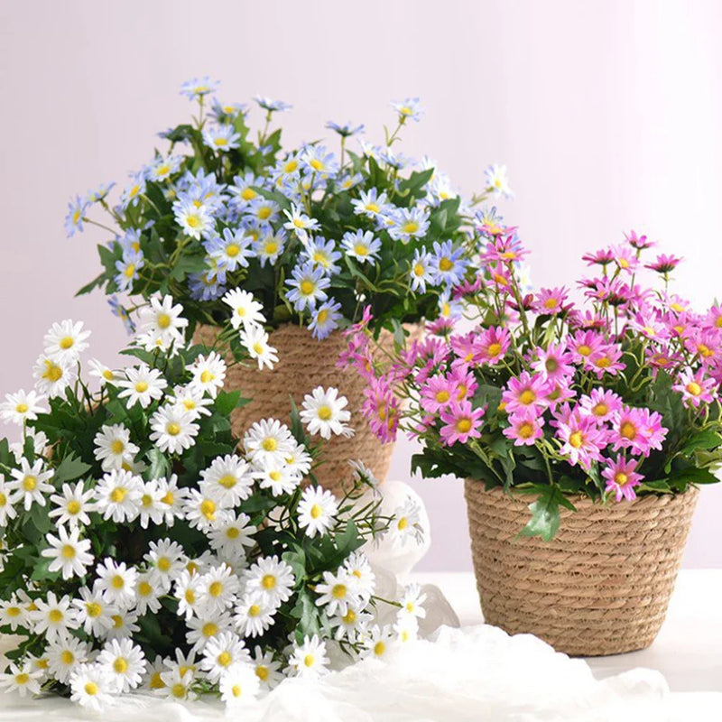 Afralia™ Silk Daisy Wedding Bouquet Home Decor Fake Plants Bouquet