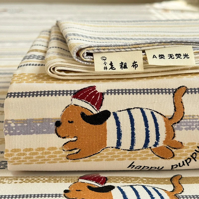 Afralia™ Cooling Cotton Flower Print Bed Cover Matress Protector