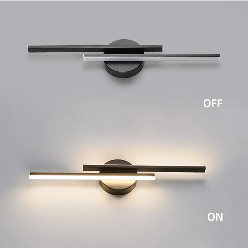 Afralia™ Modern Black Wall Sconce 14W Dimmable LED Warm White for Bedroom & Living Room