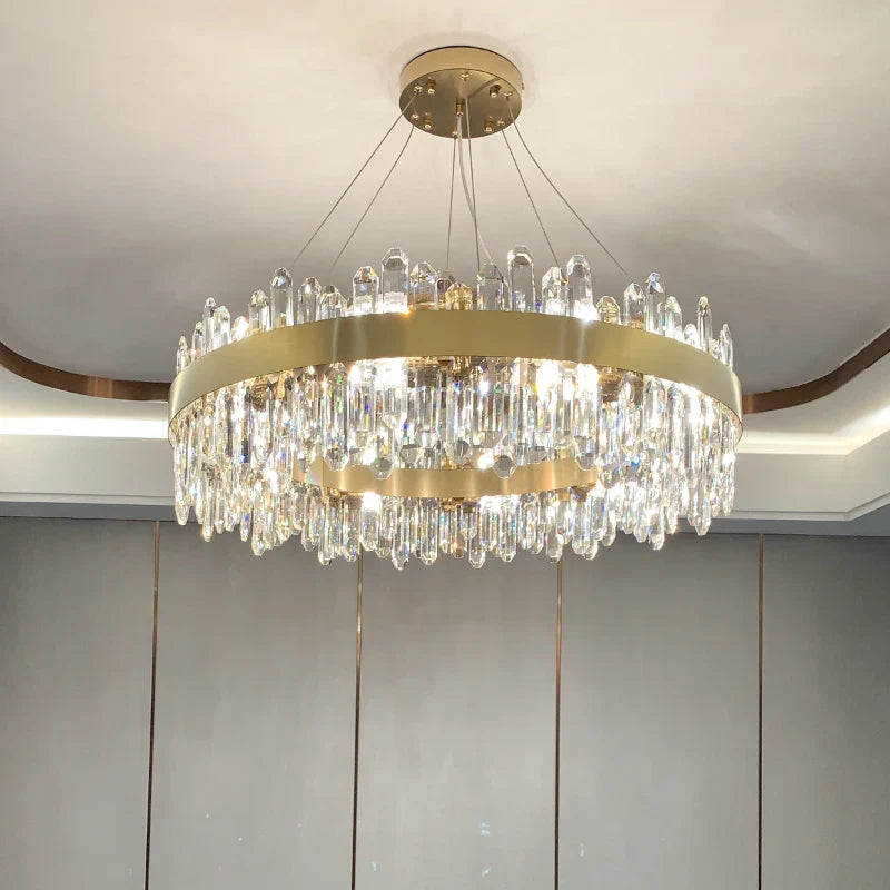 Afralia™ Crystal Chandelier: Post-Modern High-End Luxury for Living Room, Bedroom, and Restaurant