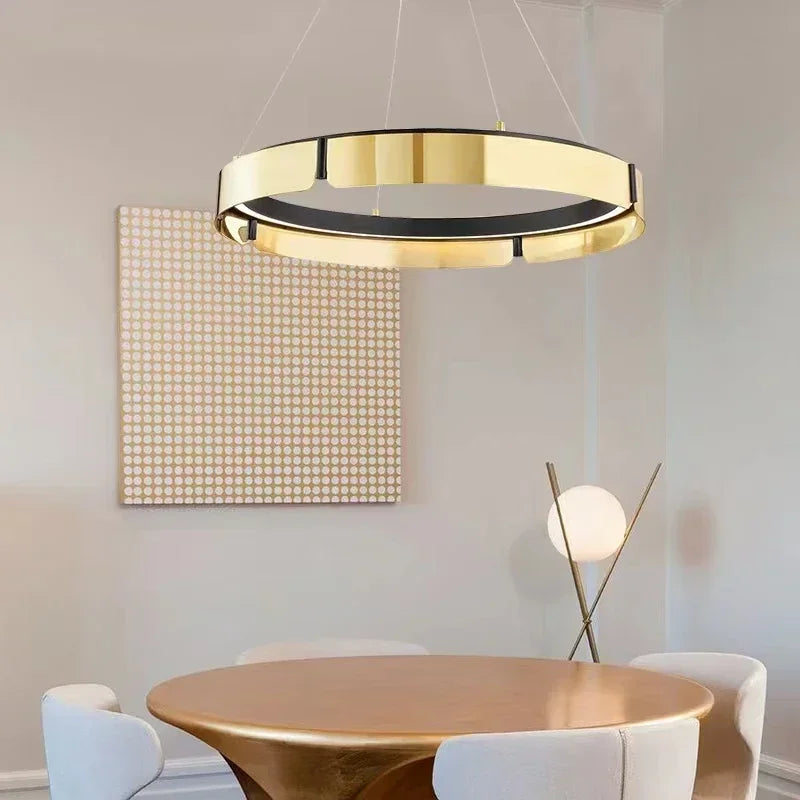 Afralia™ LED Chandelier: Modern Minimalist Pendant Light for Living, Dining, Kitchen, Bedroom