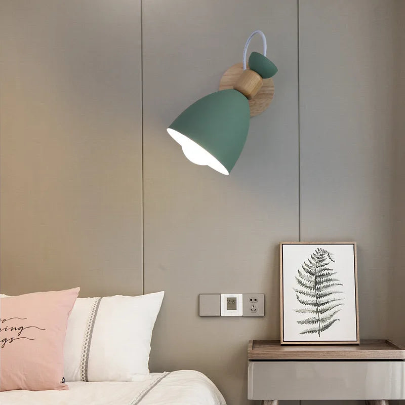 Afralia™ Minimalist Macaroon Wall Lamp for Bedroom, Living Room, Aisle - Modern Scandinavian Design