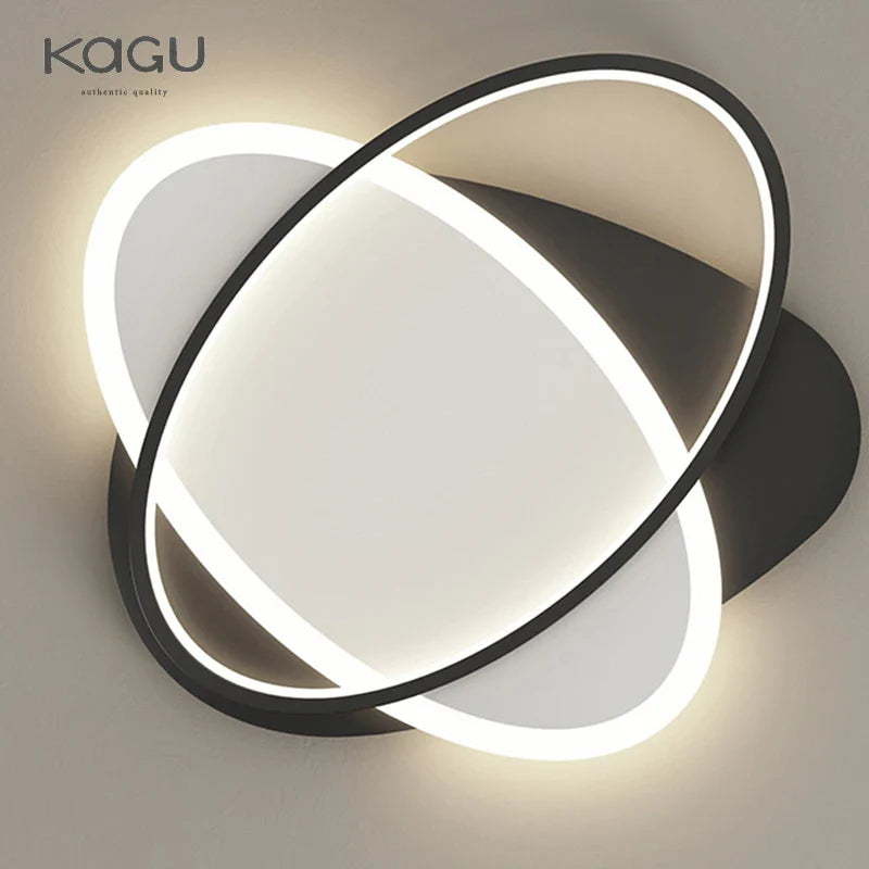 Afralia™ LED Chandelier: Black White Modern Lighting for Living Study Room Luminaire