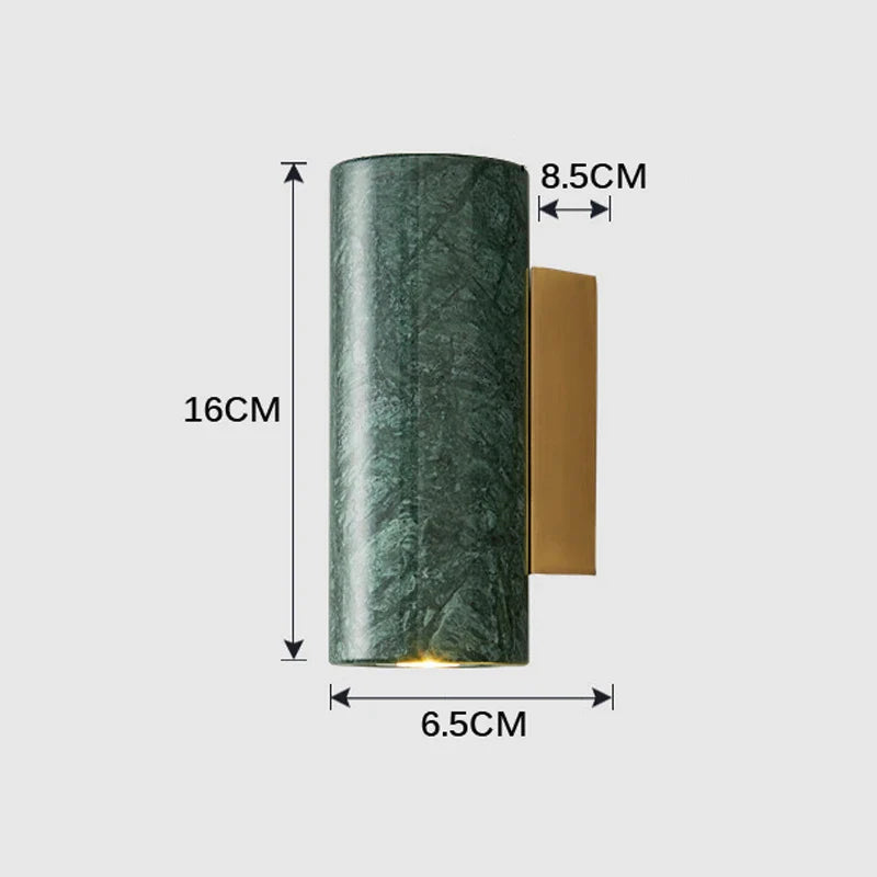 Afralia™ Marble Wall Sconce Lamp for Bedroom Living Room Home Decor