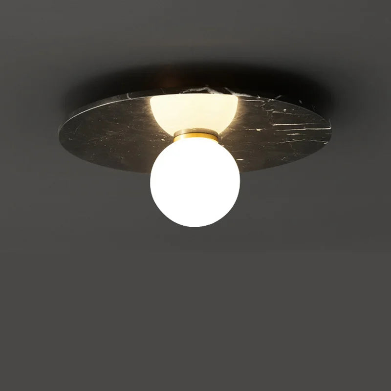 Afralia™ Nordic Marble Ceiling Lamp for Living Room & Bedroom Lighting
