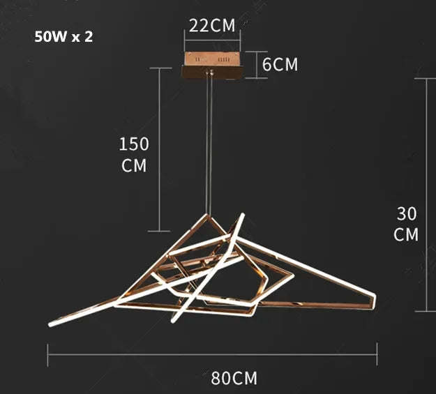 Afralia™ Luxury Foyer LED Pendant Lights for Villa Dining Room Decor
