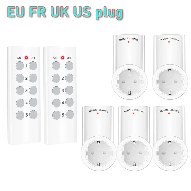 Afralia™ Smart Socket Wireless Remote Control Outlet Wall Switch for Smart Home