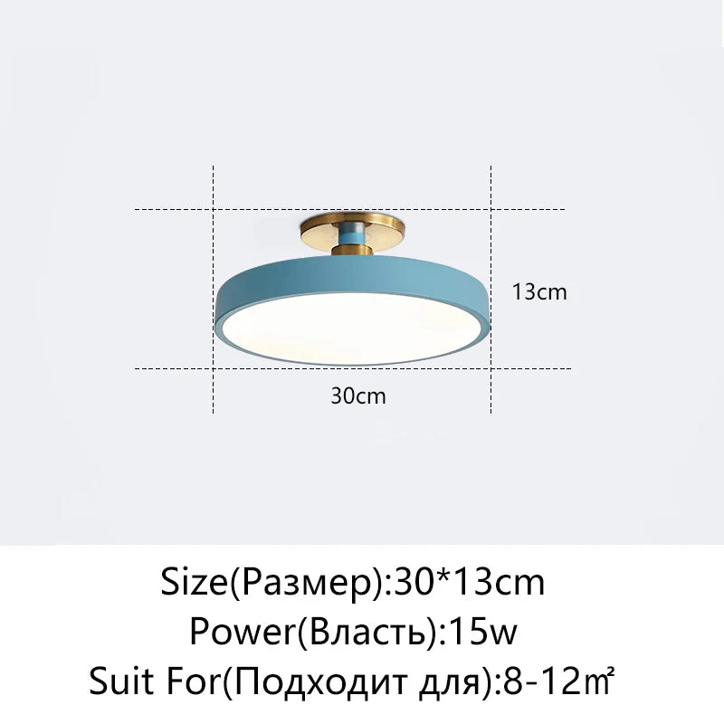 Afralia™ LED Ceiling Lamp for Living Room Study Child Bedroom Indoor Lighting