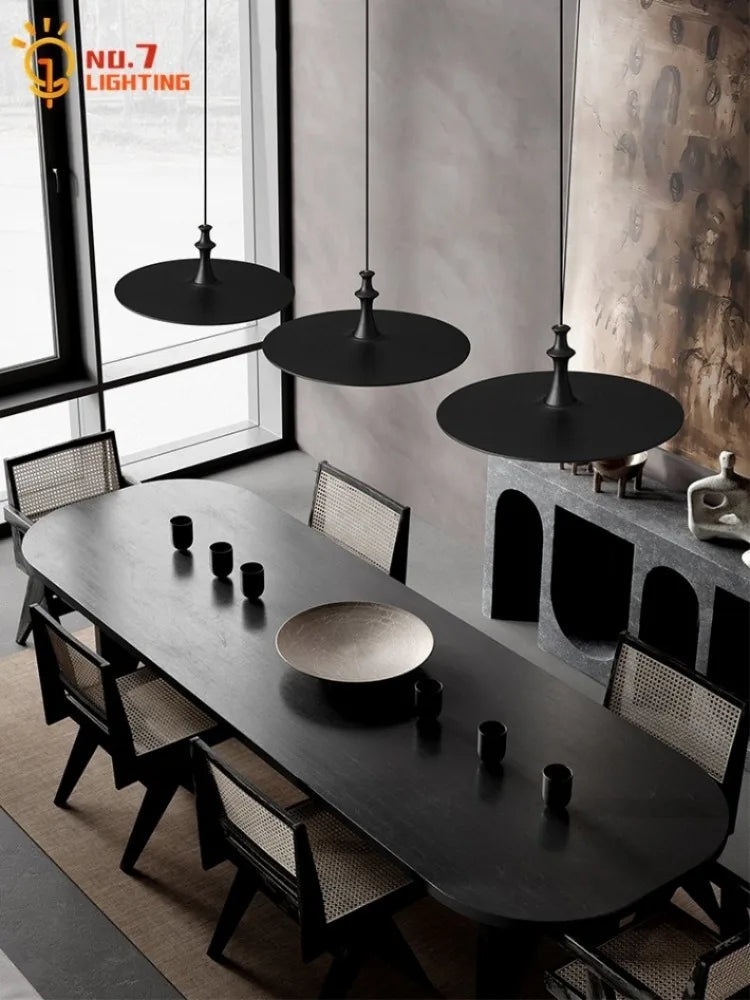 Afralia™ Solid Wood Flying Saucer Pendant Light for Home Decor and Lighting