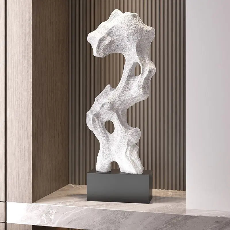 Afralia™ Taihu Stone Ornament Sculpture for Simple Living Room Décor & Housewarming Gift