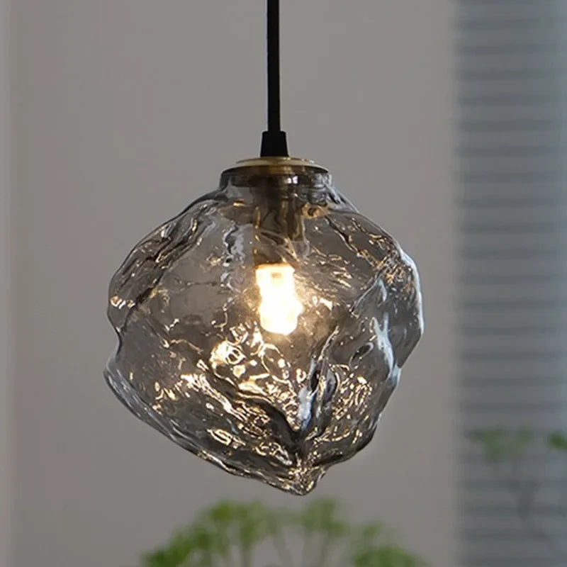 Afralia™ Glass LED Chandelier for Ceiling Suspension in Postmodern Style
