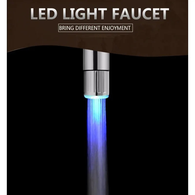 Afralia™ LED Water Faucet Aerator: Temperature Changing Light, Water Saving Kitchen Bathroom Accessory