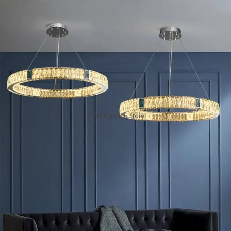 Afralia™ Crystal Shell Chandelier for Luxurious Home Decor with LED Pendant Lights