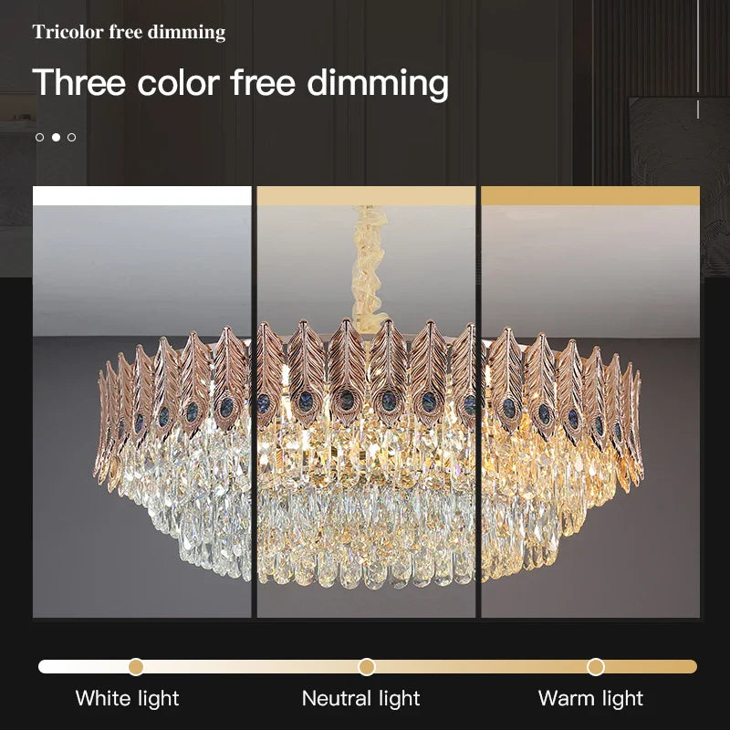 Afralia™ Crystal Chandelier: Elegant & Modern Bedroom & Living Room Lighting