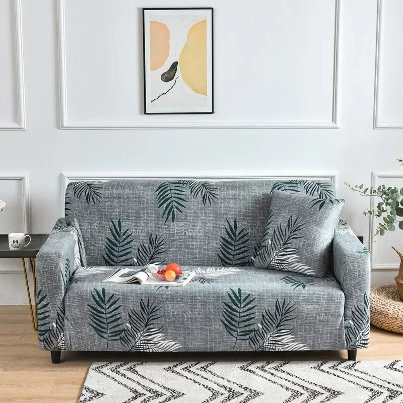 Afralia™ Colorful Block Sofa Covers: Stretchy Loveseat Sectionals, Couch, Chair Slipcover