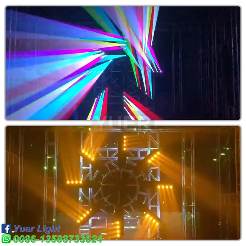 Afralia™ RGB Laser Beam Strobe Bar for DJ Disco Party Events