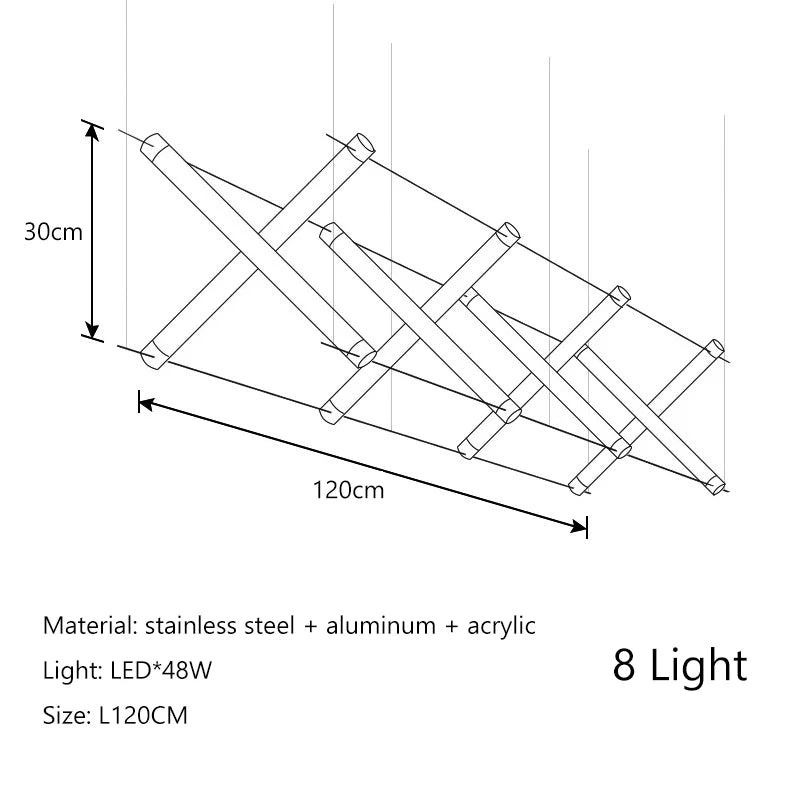 Afralia™ Nordic Black Gold Chandelier for Dining Room and Kitchen