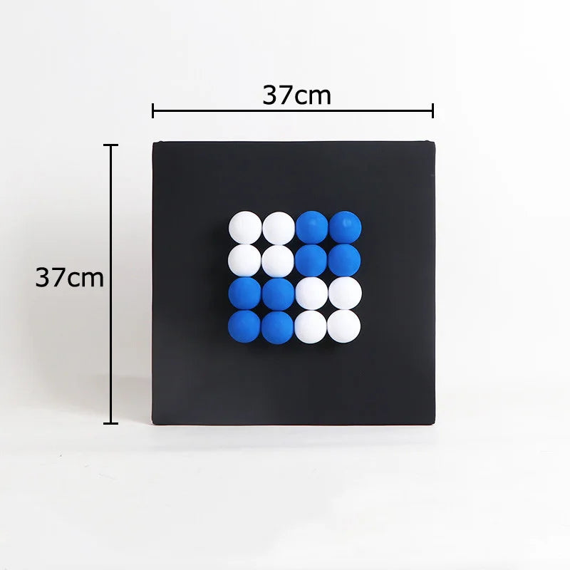 Afralia™ 3D Ball Hanging Wall Decor Ornaments Modern Living Room Background Art