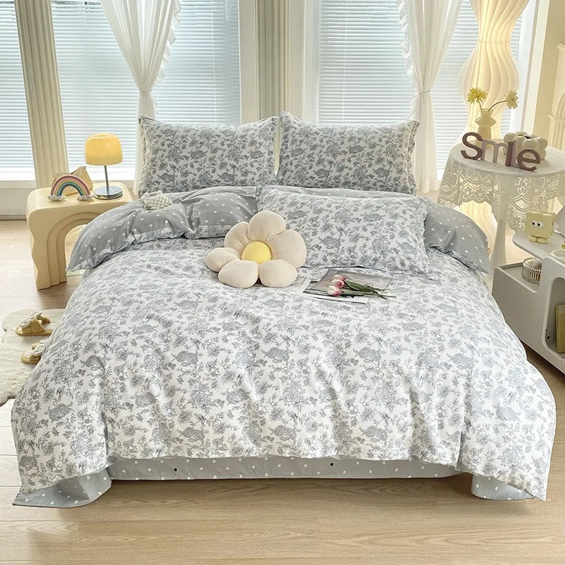 Afralia™ Cotton Printed Bedding Set for Sweet Cozy Sleep