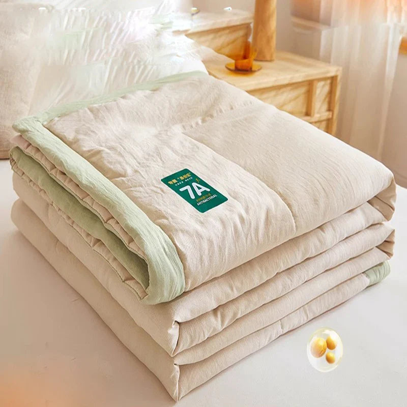 Afralia™ Summer Breeze Cotton Quilt for Queen/King Double Single Bed
