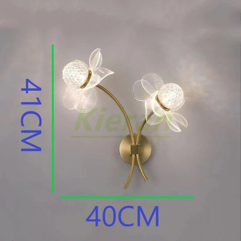 Afralia™ Sunflower LED Wall Lamps, Nordic Modern Flower Wall Lights for Bedroom, Living Room Decor