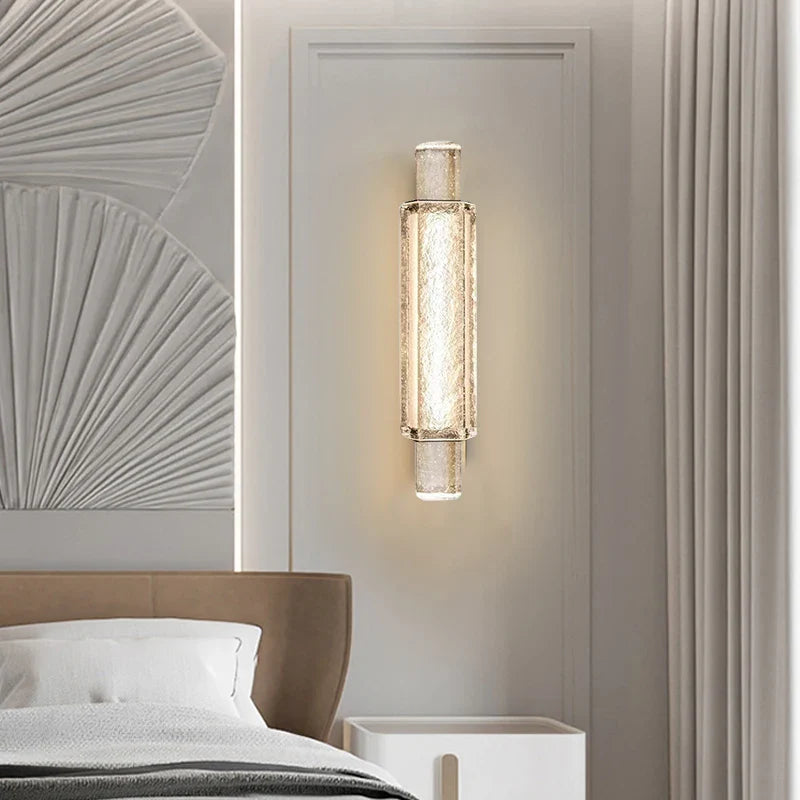 Afralia™ Crystal Luxury LED Wall Sconce for Bedroom Living Room Hallway