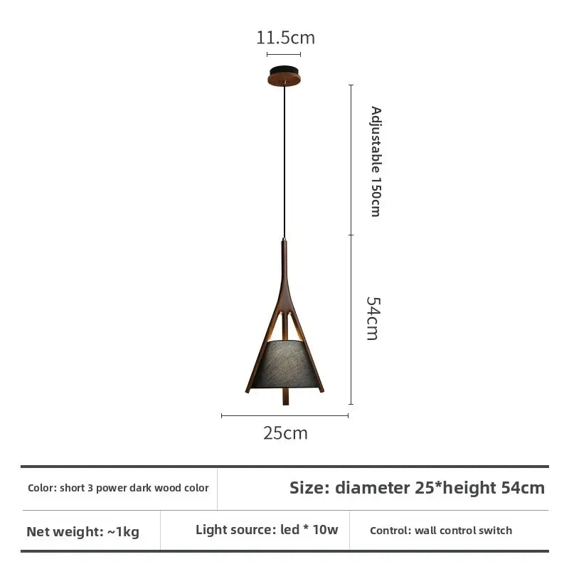 Afralia™ Wooden Chinese Chandelier for Tea Room, Study, and Restaurant Decor Lighting