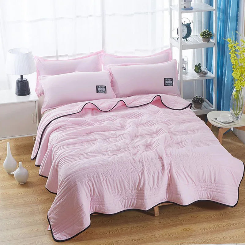 Afralia™ Summer Quilted Thin Blanket for Twin King Bed - Soft & Breathable Bedclothes