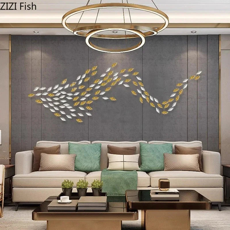 Afralia™ Ginkgo Leaves Wall Hanging Ornaments | Living Room Background Decor