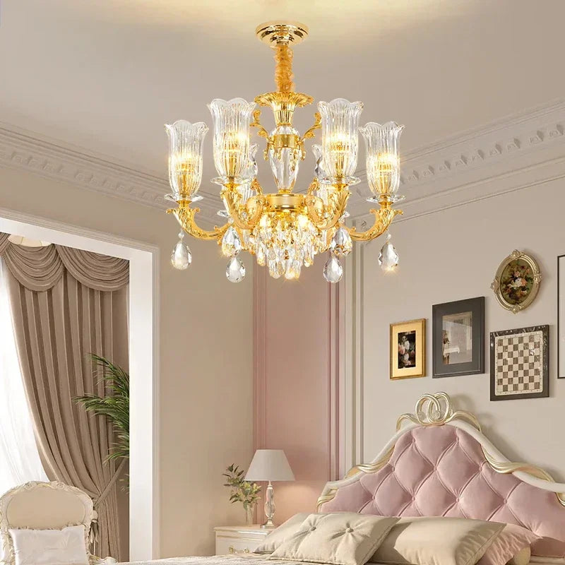 Afralia™ Crystal LED Chandelier for Luxurious European Living Spaces