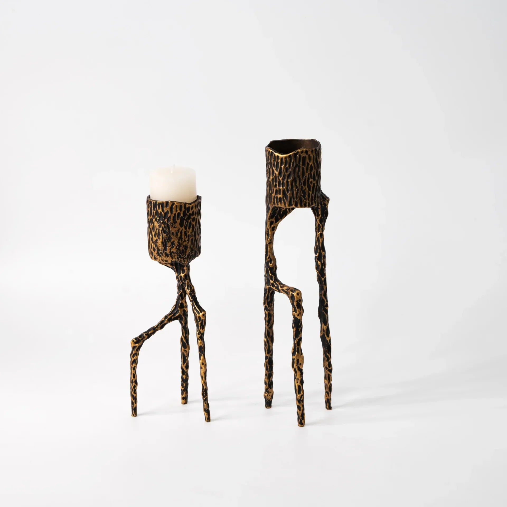 Afralia™ Triangular Zinc Alloy Candlestick Holder Wedding Centerpieces Home Decoration